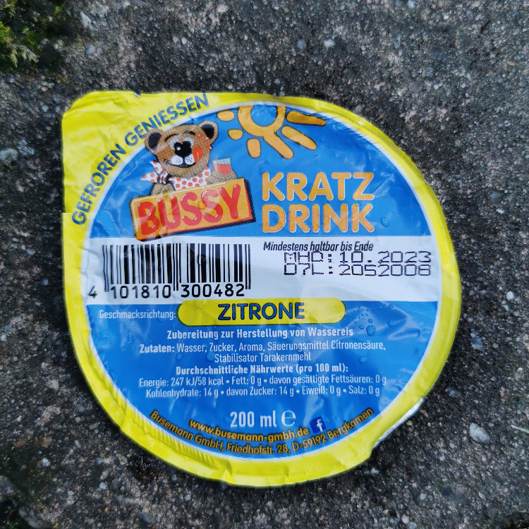 Bussy Kratzdrink, Zitrone von Spurenelement | Hochgeladen von: Spurenelement