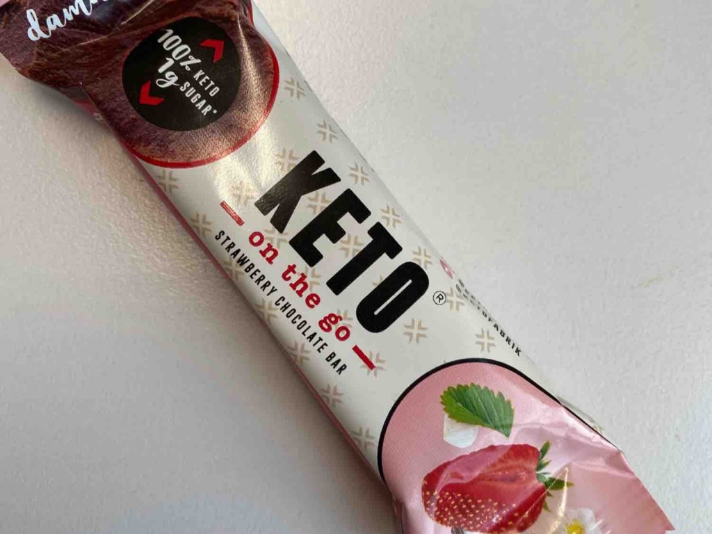 Keto on the go, Strawberry (2 net carbs!!Angaben für 1 Riegel) v | Hochgeladen von: melli0520537