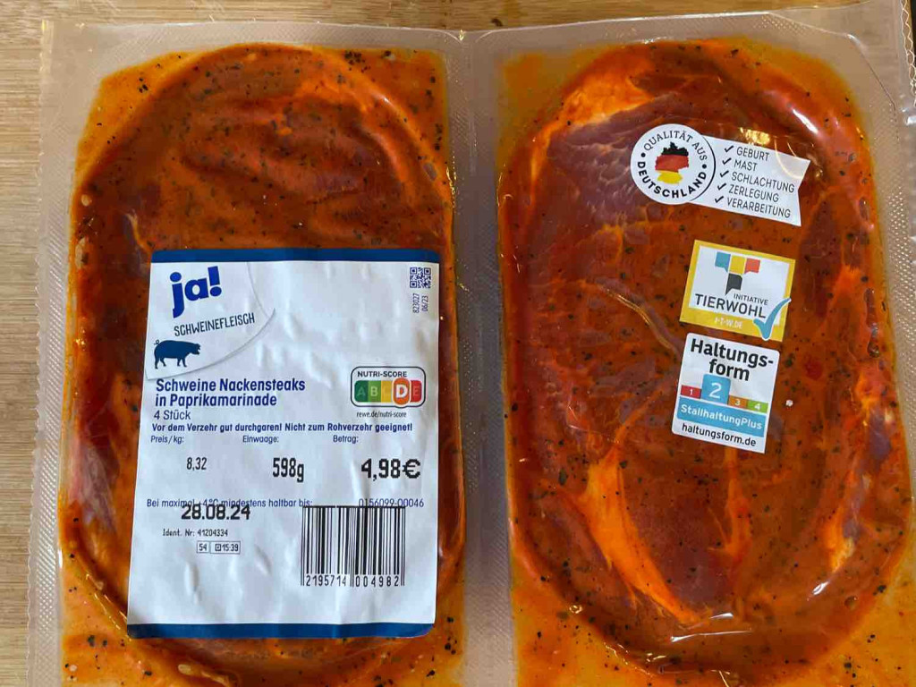 Schweine Nackensteaks in Paprikamarinade von Maurice811 | Hochgeladen von: Maurice811