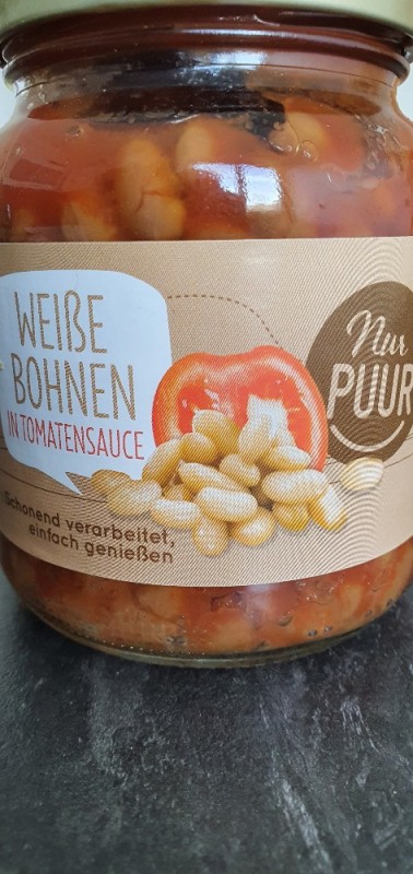 Nur Puur weiße Bohnen in Tomatensauce von equality.vegan | Hochgeladen von: equality.vegan
