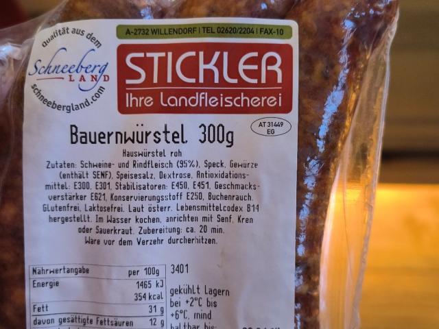 Stickler Bauernwürstel 300g von zeroKAL | Hochgeladen von: zeroKAL