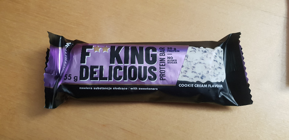 Fking delicious protein bar, Cookie cream flavour von Leonie822f | Hochgeladen von: Leonie822f