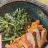 Hähnchenbrustfilets mit scharfem Brokkolini, und cremigen Süßkar | Hochgeladen von: bergjens