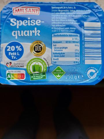 Speisequark (20% Fett i. Tr.), Milsani von Kruemelmonster99 | Hochgeladen von: Kruemelmonster99