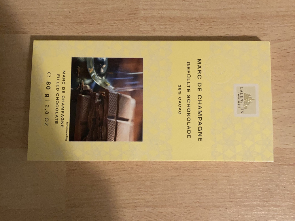 Marc De Champagne, 38% Cacao von Shaolin23 | Hochgeladen von: Shaolin23 Marc De Champagne, 38% Cacao von Shaolin23 | Hochgeladen von: Shaolin23