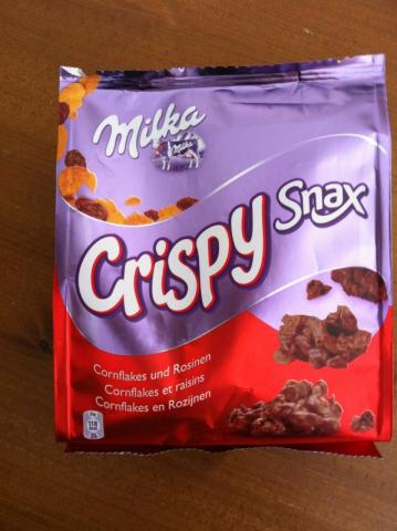 Milka Crispy Snax, Cornflakes mit Rosinen | Hochgeladen von: Mozart06x