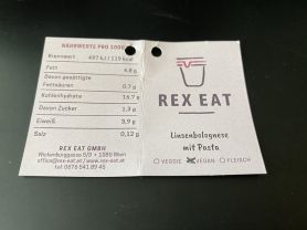 Rex Eat: Linsenbolognese mit Pasta | Hochgeladen von: chriger