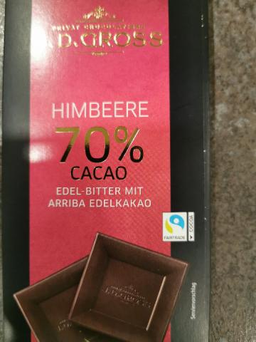 Edel-Bitterschokolade mit Himbeere, 70% Cacao by anna_mileo | Hochgeladen von: anna_mileo