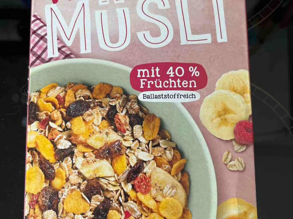 Früchte Müsli, 40% Frucht/53% Vollkorn von Dragonia | Hochgeladen von: Dragonia