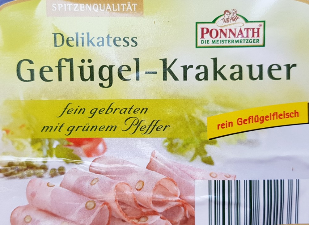 Delikatess Geflügel-Krakauer, fein gebraten mit grünem Pfeffer v | Hochgeladen von: walker59