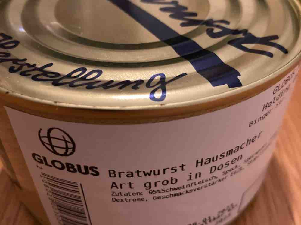 Hausmacher Bratwurst, grob, in Dosen von DoBoT | Hochgeladen von: DoBoT