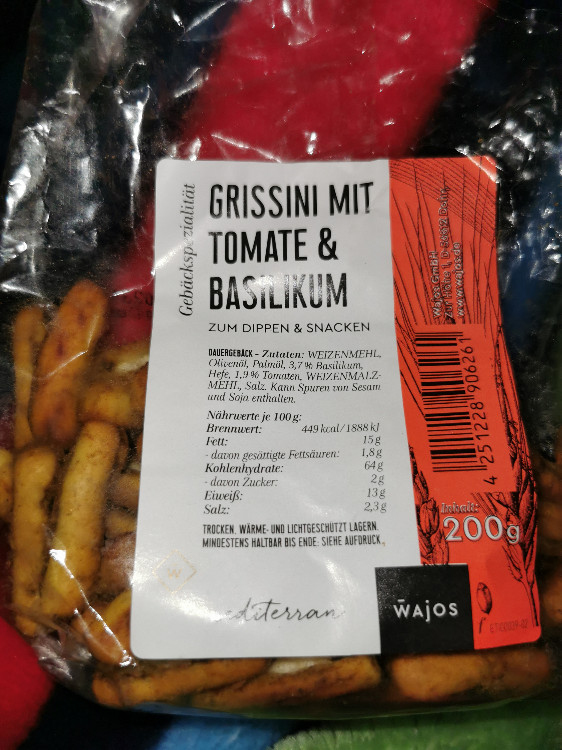 Grissini, mit Tomate & Basilikum von Stella Falkenberg | Hochgeladen von: Stella Falkenberg