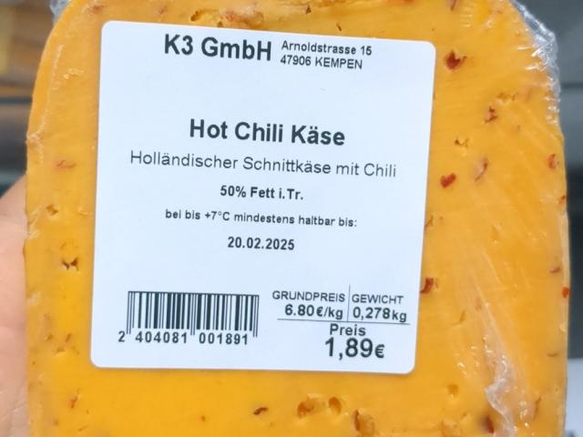 Hot Chili Käse, 50% Fett i.Tr. von NadineKcal | Hochgeladen von: NadineKcal