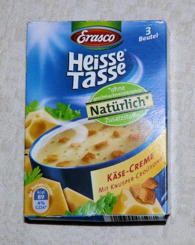 Heisse Tasse, Käse Creme mit Knusper-Croutons | Hochgeladen von: fotomiezekatze