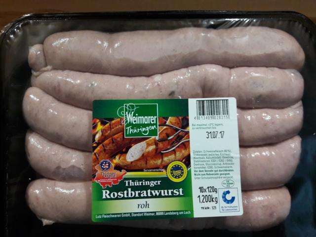 Thüringer Rostbratwurst roh | Hochgeladen von: cucuyo111