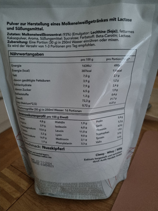 Classy Whey Nusskipferl, mit Laktase von FitnessPrincess | Hochgeladen von: FitnessPrincess