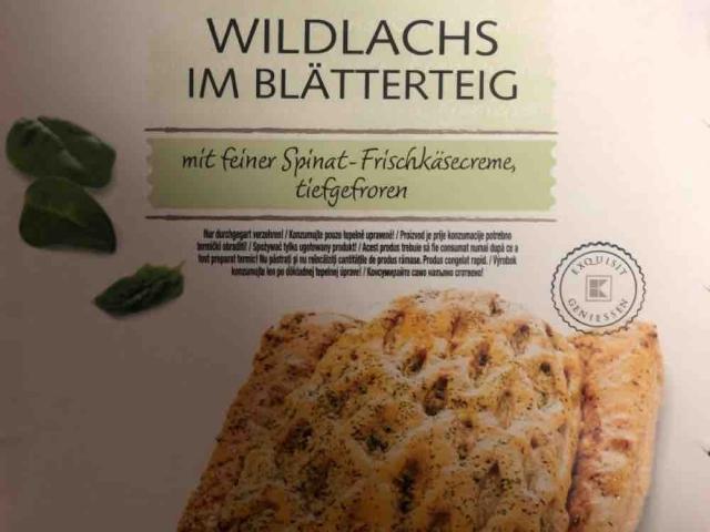 Wildlachs im Blätterteig, mit feiner Spinat-Frischkäsecreme, tie | Hochgeladen von: agross