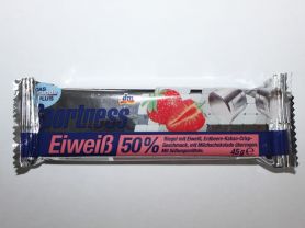 Eiweißriegel 50 %, Erdbeere-Kakao-Crisp-Geschmack | Hochgeladen von: walderich