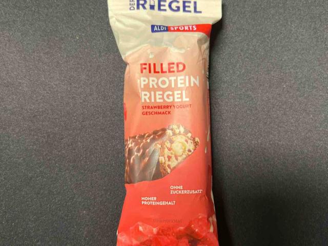 Filled Protein Riegel, Strawberry Yogurt Geschmack von TomKiwi | Hochgeladen von: TomKiwi