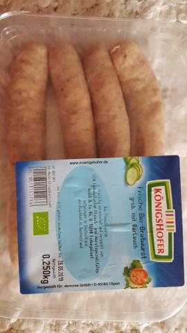 Frische Bio-Bratwurst, (grob, mit Bärlauch) von michaelknoblauch | Hochgeladen von: michaelknoblauch