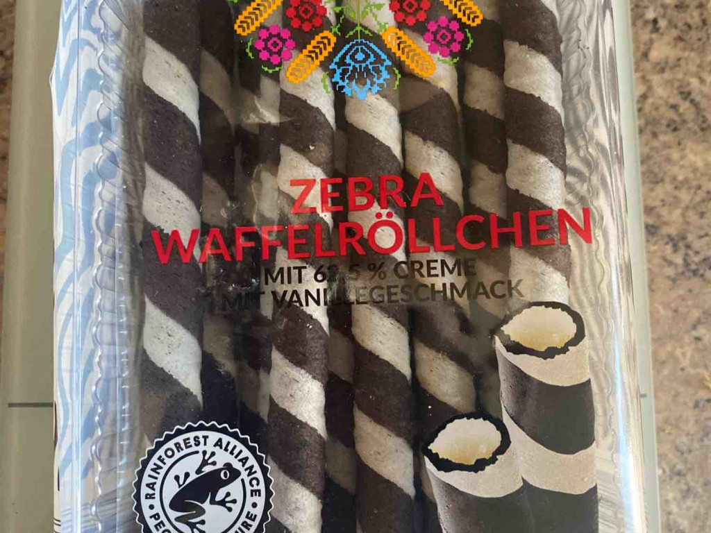 Zebra Waffelröllchen, mit 62.5 Creme mit Vanillegeschmack von mr | Hochgeladen von: mrxgm