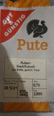 Puten-Hackfleisch, Zum Braten, gewürzt, frisch von JohannesH | Hochgeladen von: JohannesH