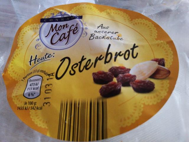 Osterbrot, Hefefeingebäck mit Rosinen und Mandeldekor von slhh19 | Hochgeladen von: slhh1977