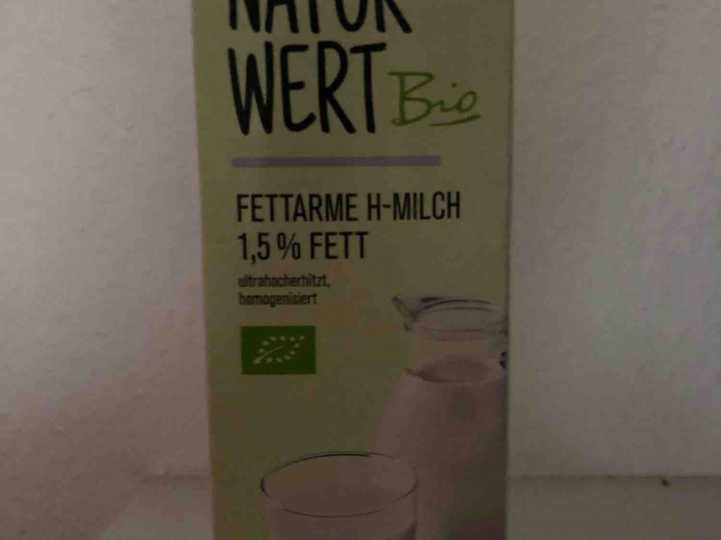 Natur Wert Bio, Fettarme H-Milch 1,5% Fett von BrainGen | Hochgeladen von: BrainGen