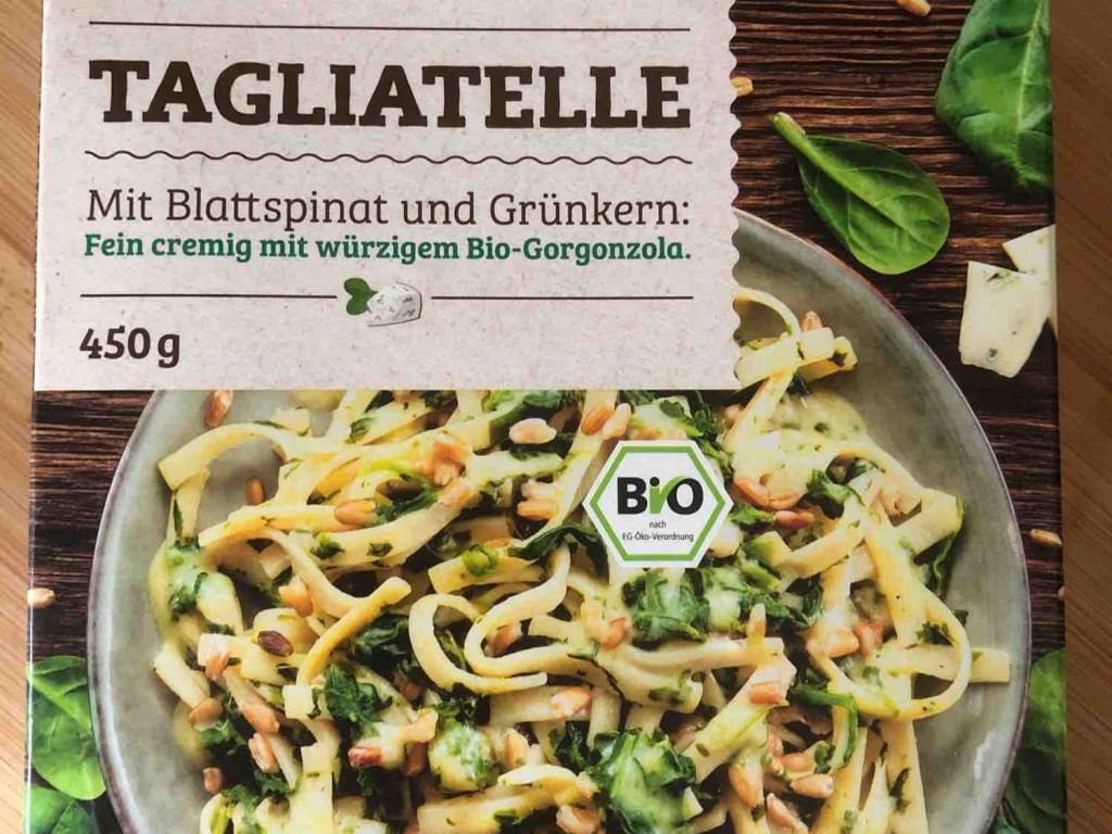 Tagliatelle mit Spinat/Gorgonzola, Grünkern - Bio von JNSch | Hochgeladen von: JNSchuermann
