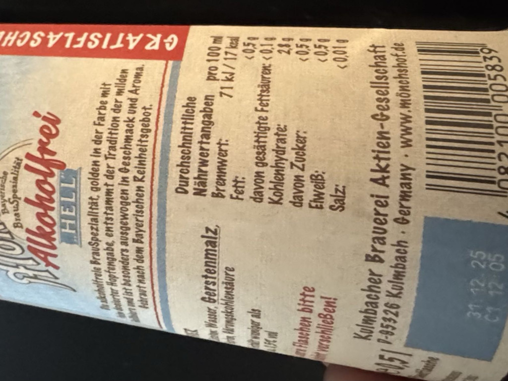 Mönchshof HELL, Alkoholfrei von HarzerRoller | Hochgeladen von: HarzerRoller Mönchshof HELL, Alkoholfrei von HarzerRoller | Hochgeladen von: HarzerRoller