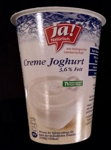 Creme Joghurt 3,6% Fett, Ja Natürlich | Hochgeladen von: Tahnee