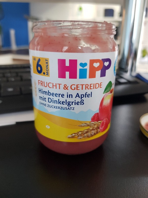 Frucht und Getreide, Himbeere in Apfel mit Dinkelgrie? von EunJi | Hochgeladen von: EunJi