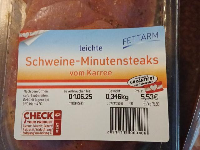 Schweine Minutensteak vom Karree, Fettarm von Veee | Hochgeladen von: Veee Schweine Minutensteak vom Karree, Fettarm von Veee | Hochgeladen von: Veee