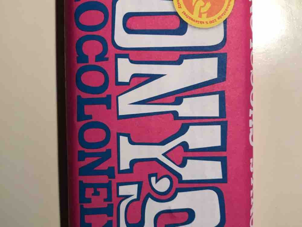 Tonys Chocolonely weiße Schokolade Himbeer Knisterzucker von Fa | Hochgeladen von: Fannerl