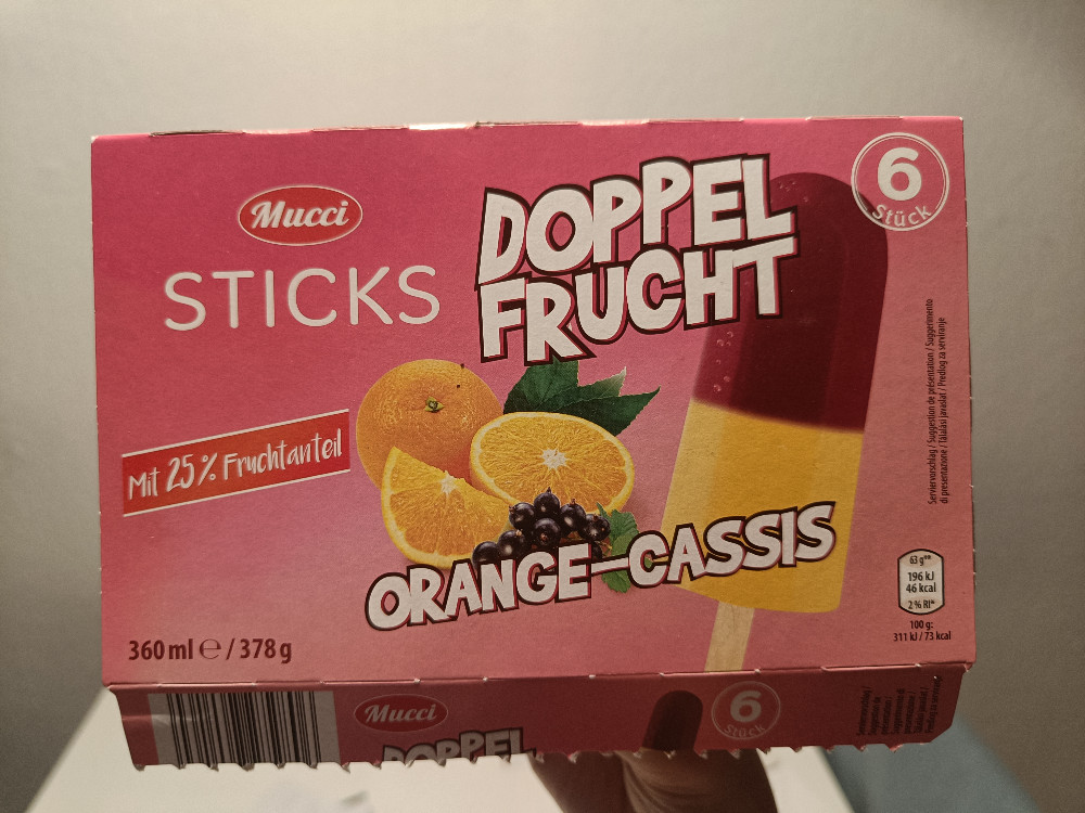 Doppelfrucht Sticks, Orange-Cassis von alenagoetz1010 | Hochgeladen von: alenagoetz1010
