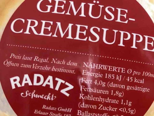 Gemüsecremesuppe, Radatz von Barbara1973 | Hochgeladen von: Barbara1973