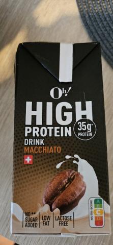 Oh! HIGH PROTEIN DRINK MACHIATO, Magermilch, milchproteinpulver  | Hochgeladen von: Edith Schneiter