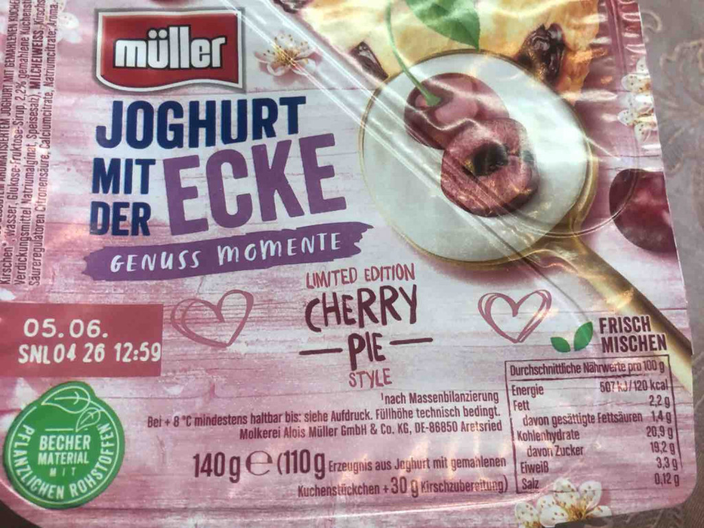 Joghurt mit der Ecke, Cherry Pie Style von Umeark | Hochgeladen von: Umeark