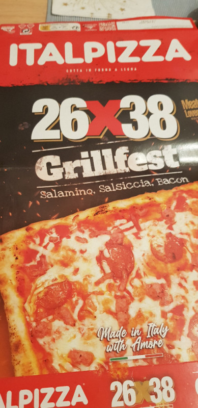 Italpizza Meat Lovers 26x38 Grillfest, Salamon, Salsiccia, Bacon | Hochgeladen von: superturbo13378