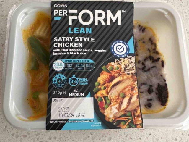 Coles Perform Lean (Satay Style Chicken von n5jawumt148 | Hochgeladen von: n5jawumt148