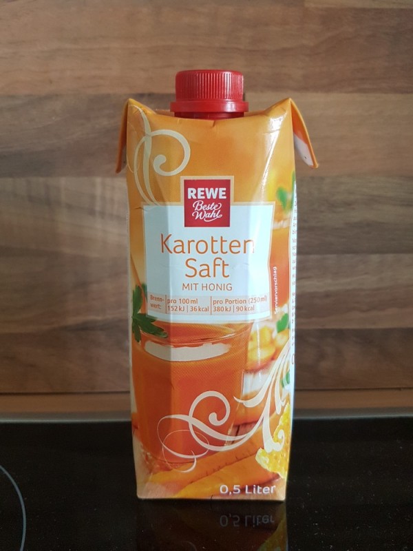 Rewe Beste Wahl Karottensaft Mit Honig Kalorien Gemusesafte Fddb