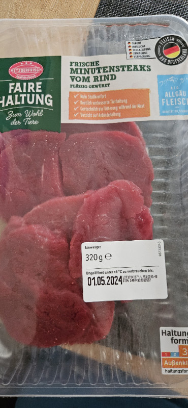 Frische Minutensteaks vom Rind, flüssig gewürzt von coolang | Hochgeladen von: coolang