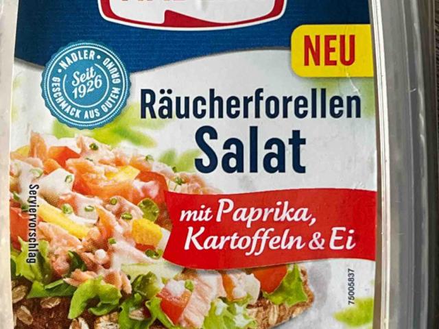 Räucherforellensalat, mit Paprika, Kartoffeln und Ei von rorscha | Hochgeladen von: rorschach354