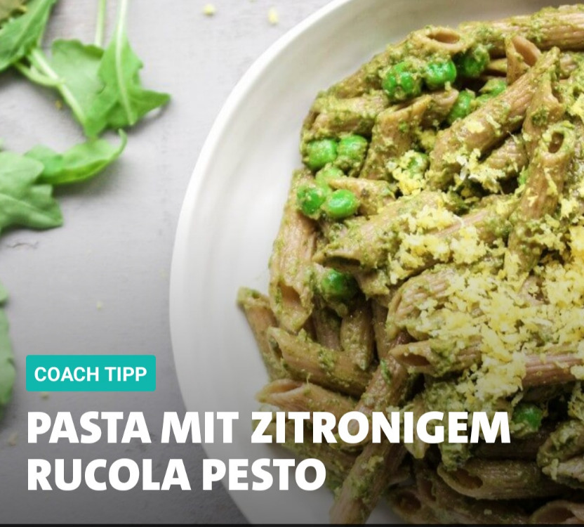 Pasta mit zitronigem Rucola Pesto von Spezieh | Hochgeladen von: Spezieh