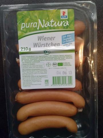 Wiener Würstchen Pura Natura, mit Bio-Joghurt verfeinert | Hochgeladen von: lillitraeumerin