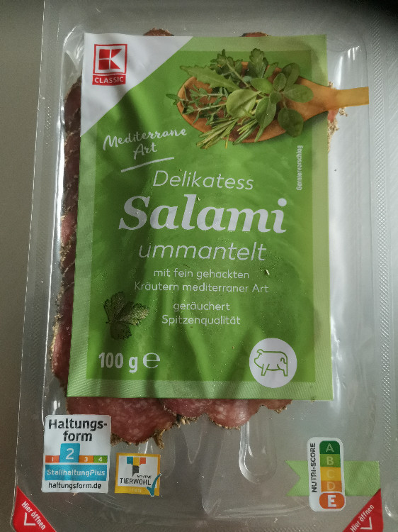 Delikatess Salami ummantelt, Mit fein gehackten Kräutern von Kil | Hochgeladen von: Killertomate