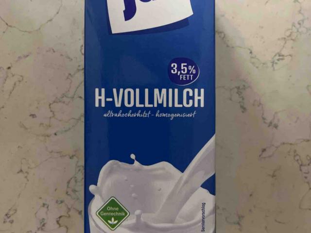 ja! H-Vollmilch 3,5% Fett, ultrahocherhitz - homogenisiert von H | Hochgeladen von: H2flO