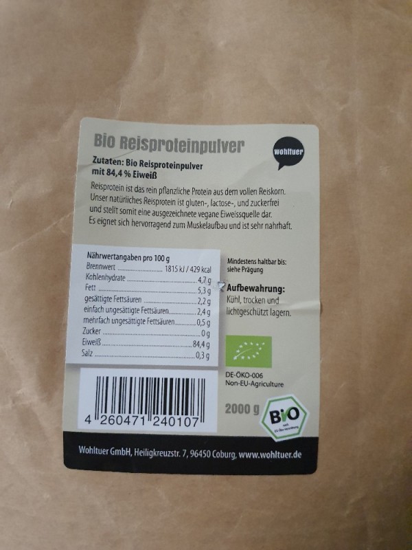 Bio Reisproteinpulver von carinita | Hochgeladen von: carinita