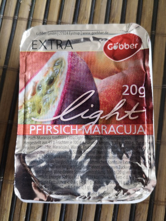 Konfitüre Extra light , 20g Packung Pfirsich- Maracuja von nici7 | Hochgeladen von: nici72