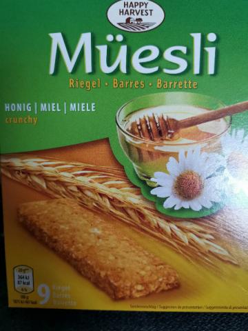 Müesli Riegel, Honig crunchy von BakkAir | Hochgeladen von: BakkAir